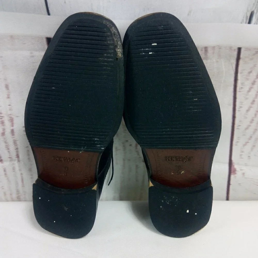 ET Wright Italian Black Oxford Leather Dress Shoes